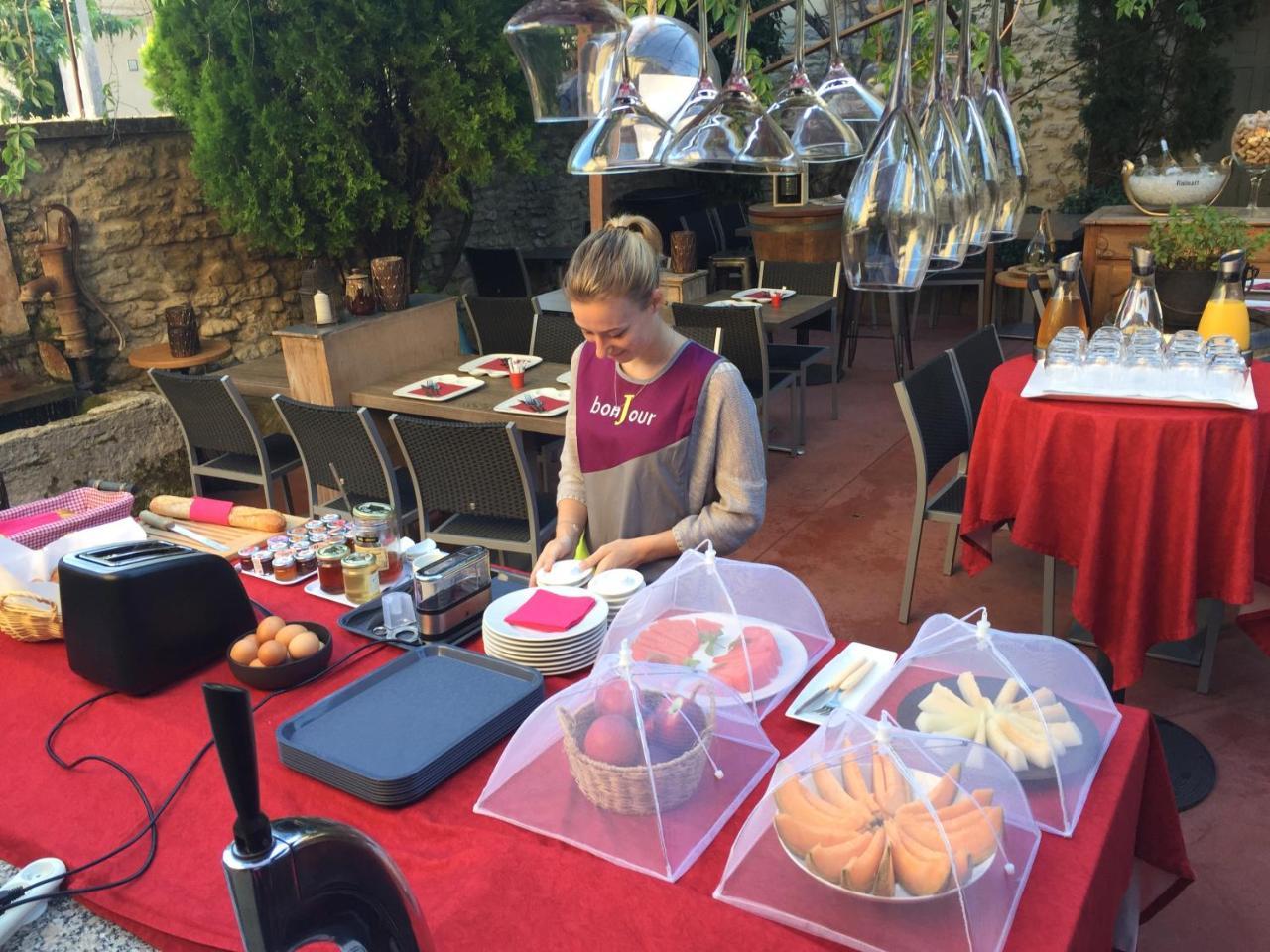 Hotel Le Vieux Bistrot Cabrières-dʼAvignon Zewnętrze zdjęcie